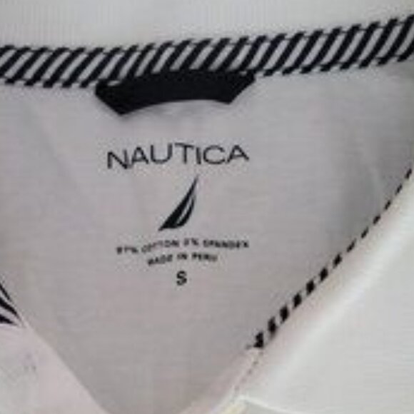 Nautica White Polo Golf Shirt Women's Size Small - Picture 4 of 7